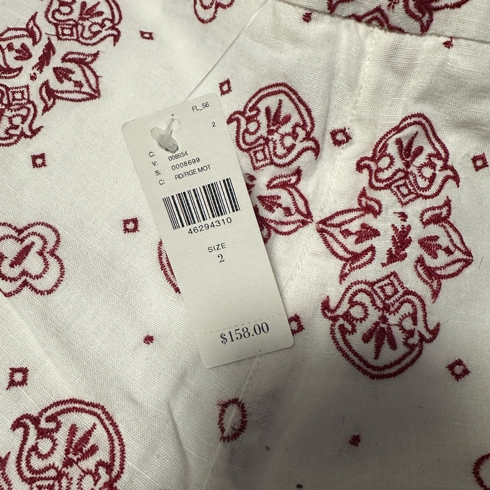 Anthropologie NWT Embroidered Trouser Pants - Picture 3 of 4